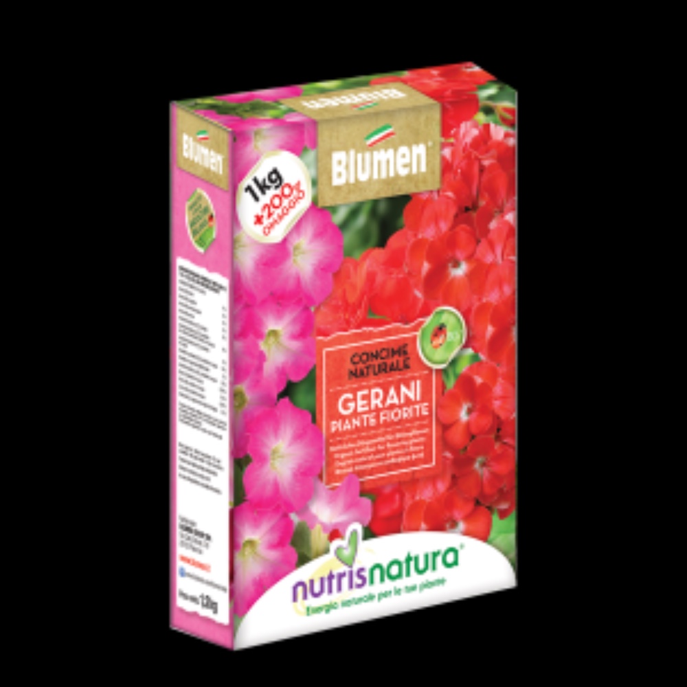 Concime Gerani e Piante fiorite 1Kg - acquista su Lovisetto Garden - Prodotti - Bio