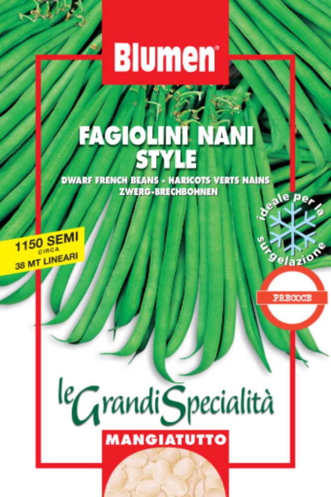 Fagiolini nani Style - acquista su Lovisetto Garden - Buste semi orto